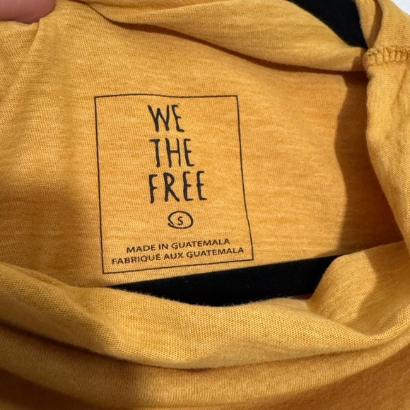 New We The Free Yellow Turtleneck Top Size S - Picture 6 of 10
